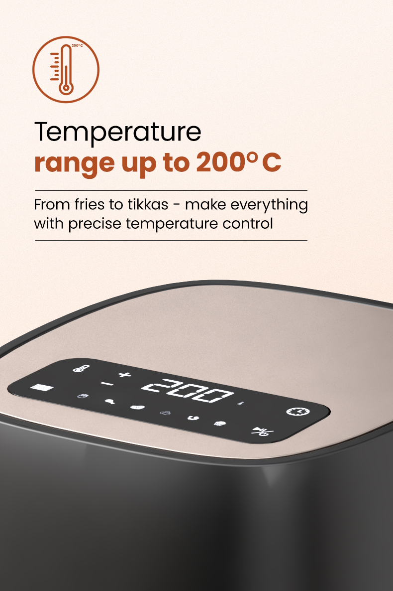 Temperature Range up to 200° C