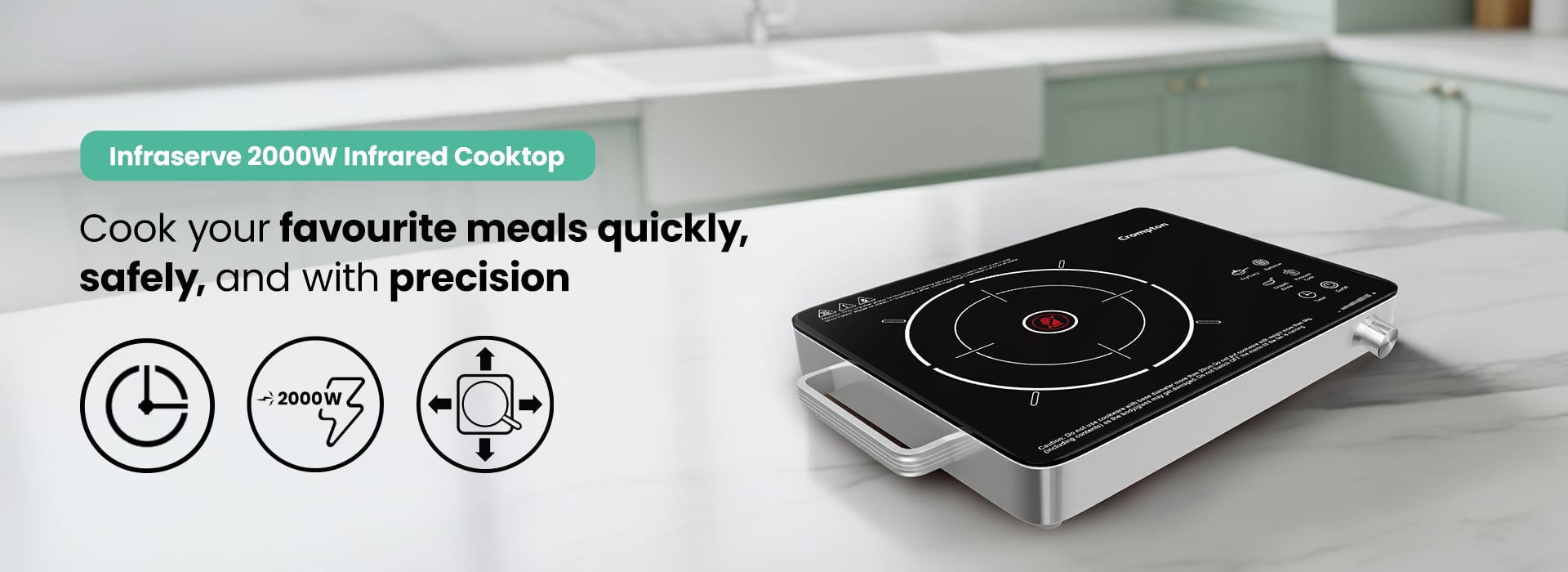 Infraserve 2000W Induction Cooktop