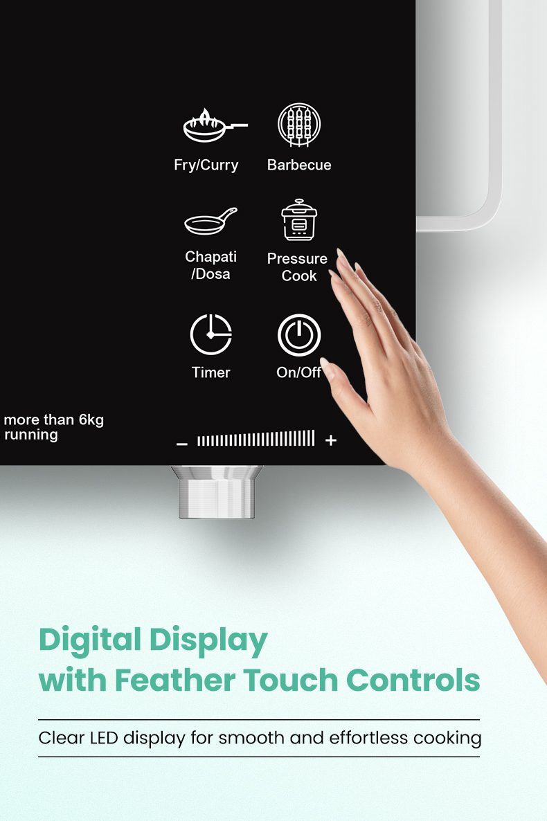 Digital Display With Feather Touch Controls