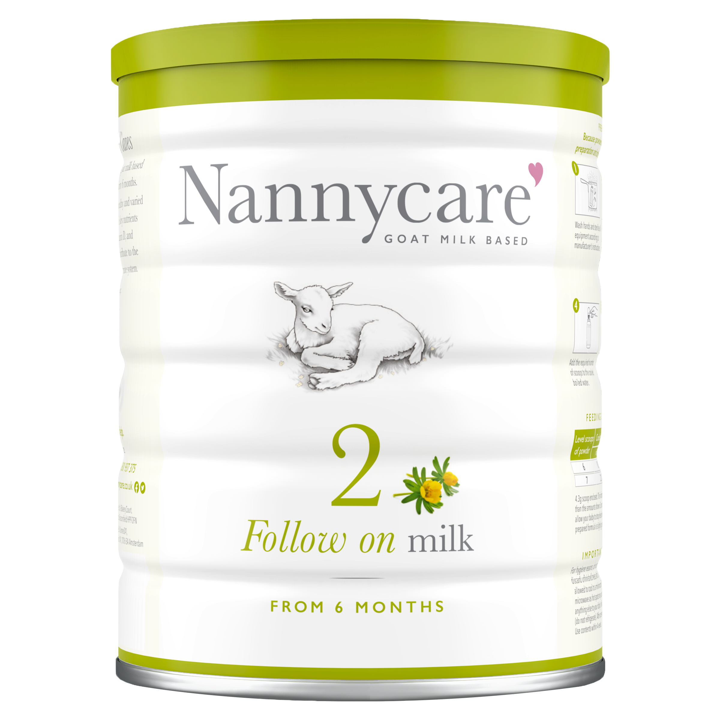 Nannycare follow on milk tin