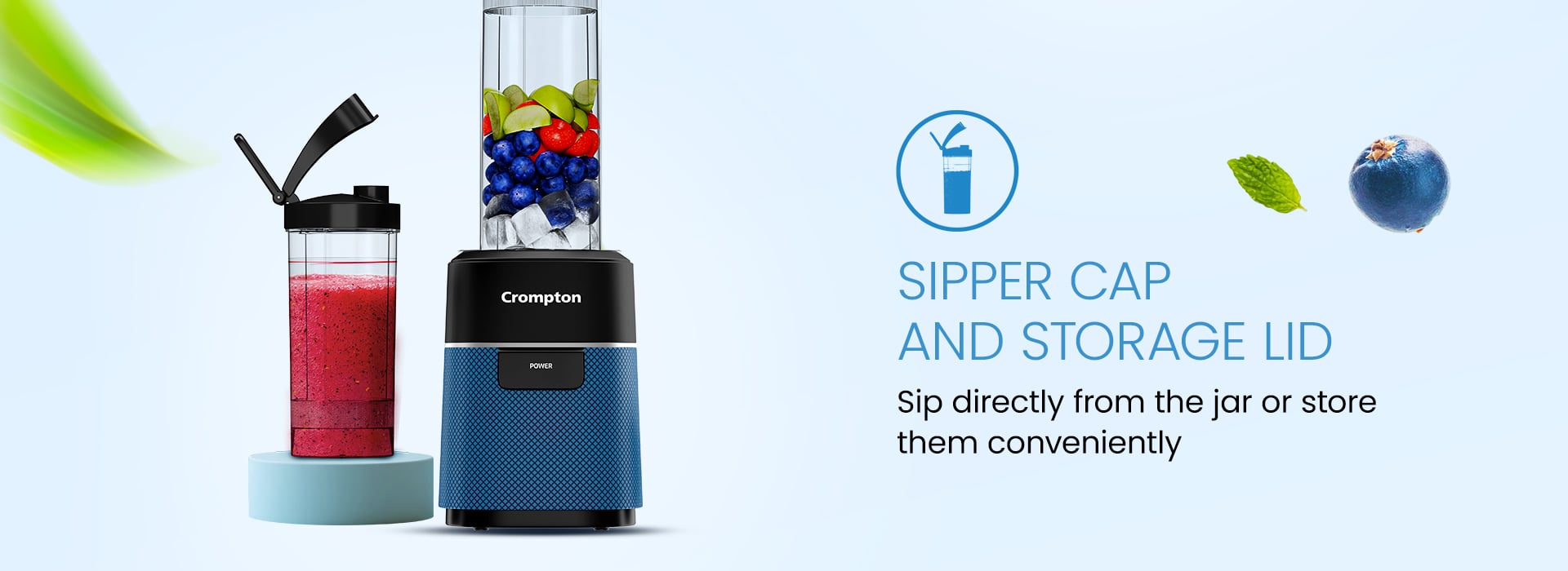 Sipper Cap And Storage Lid