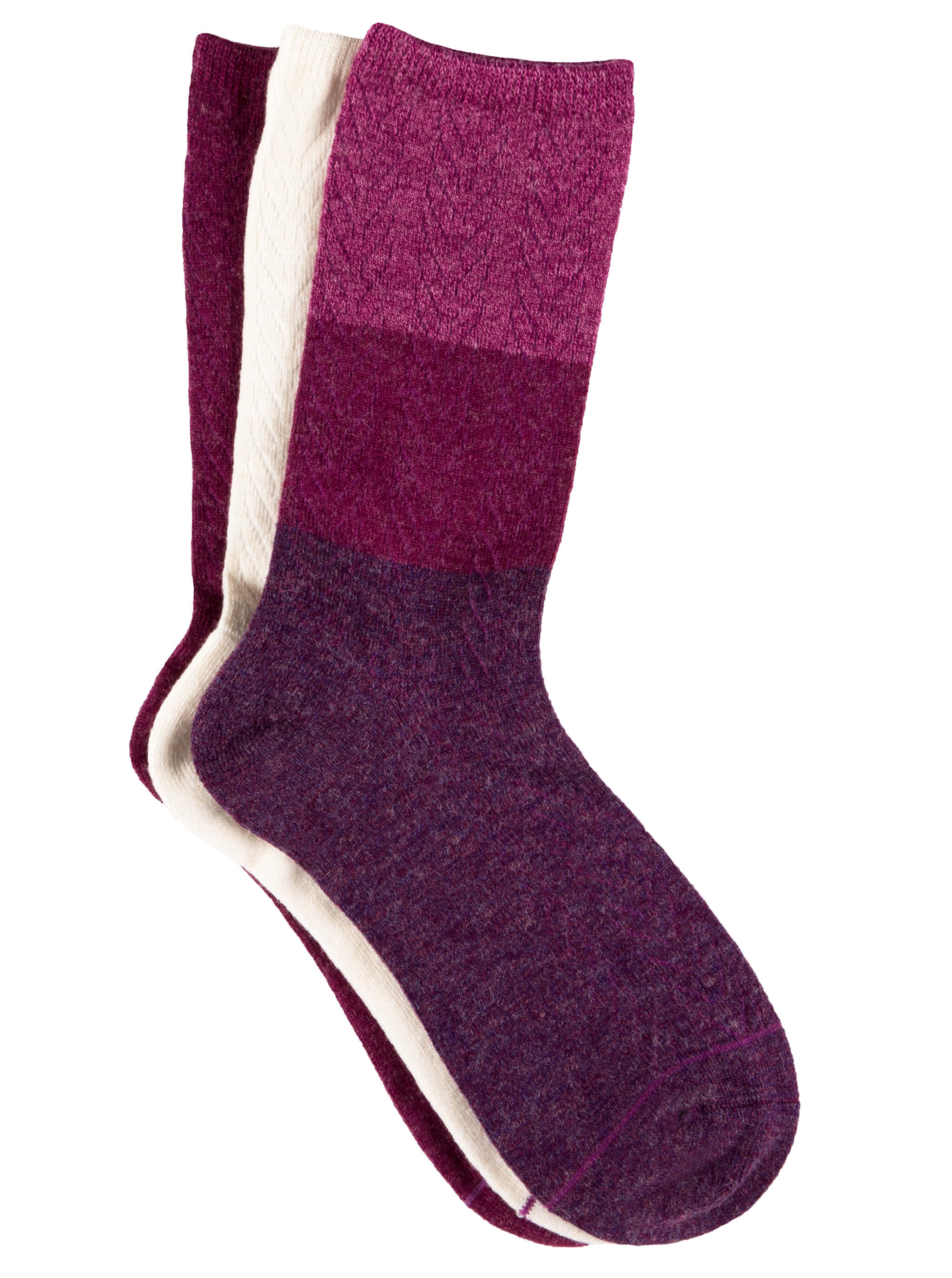 womens purple crew socks