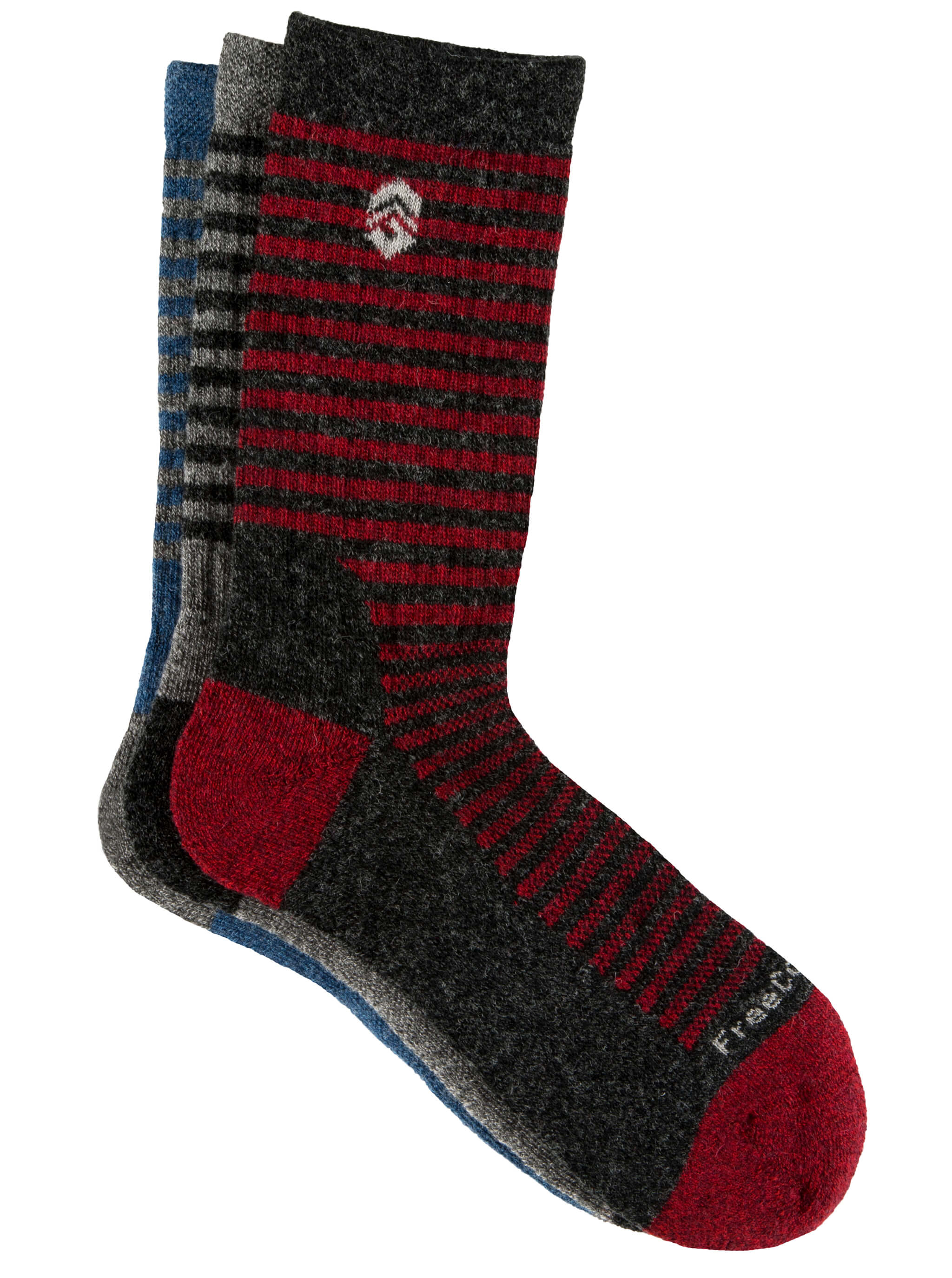 Boys' Wool-Blend Simple Stripes Crew Socks