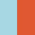 Contrast Jersey Tank - Aqua Blue/Bright Orange