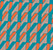 Printed Swim Short - Pebble/Bright Orange V Monogram