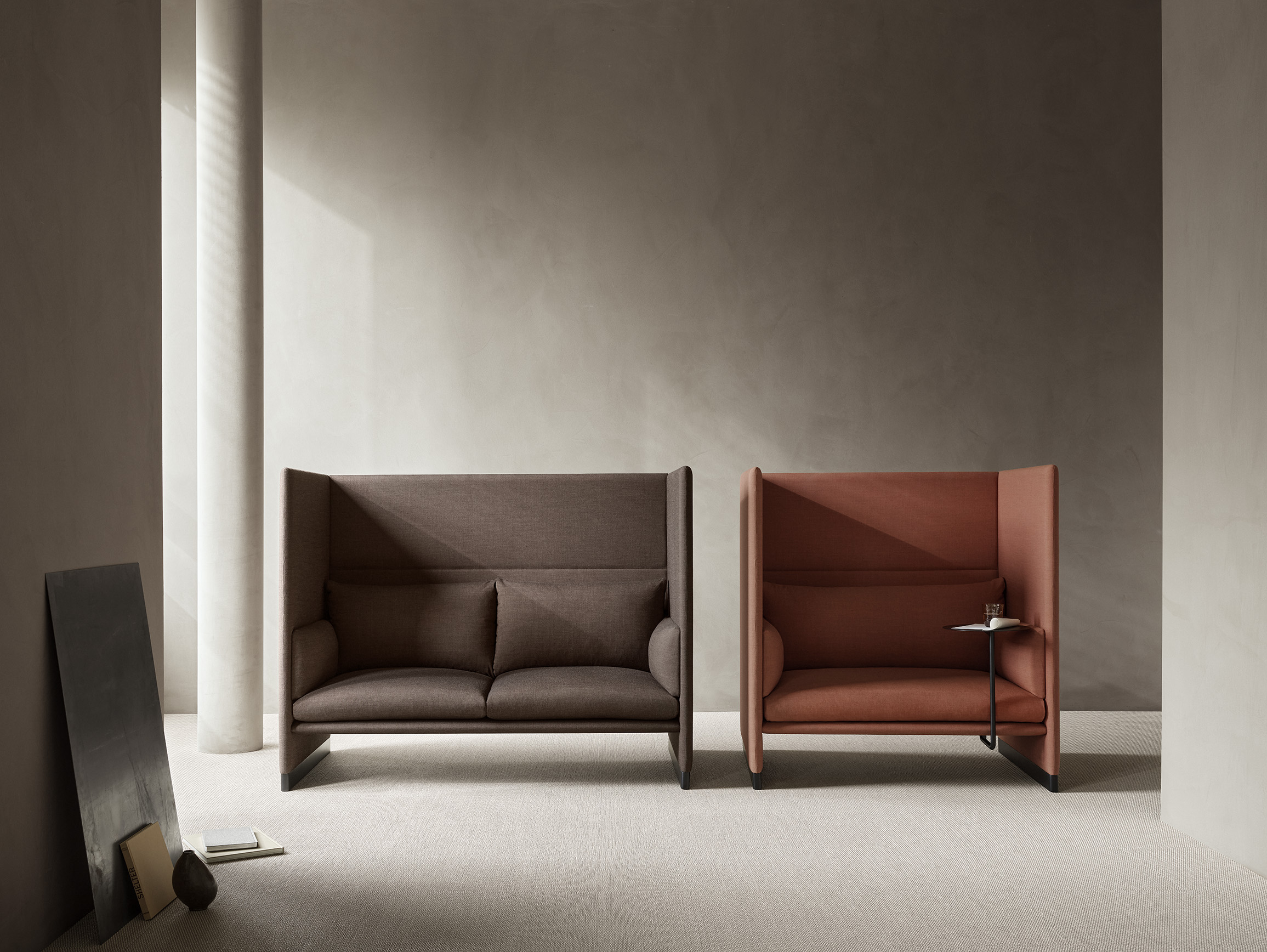 Case High Back 2 Seater Sofa