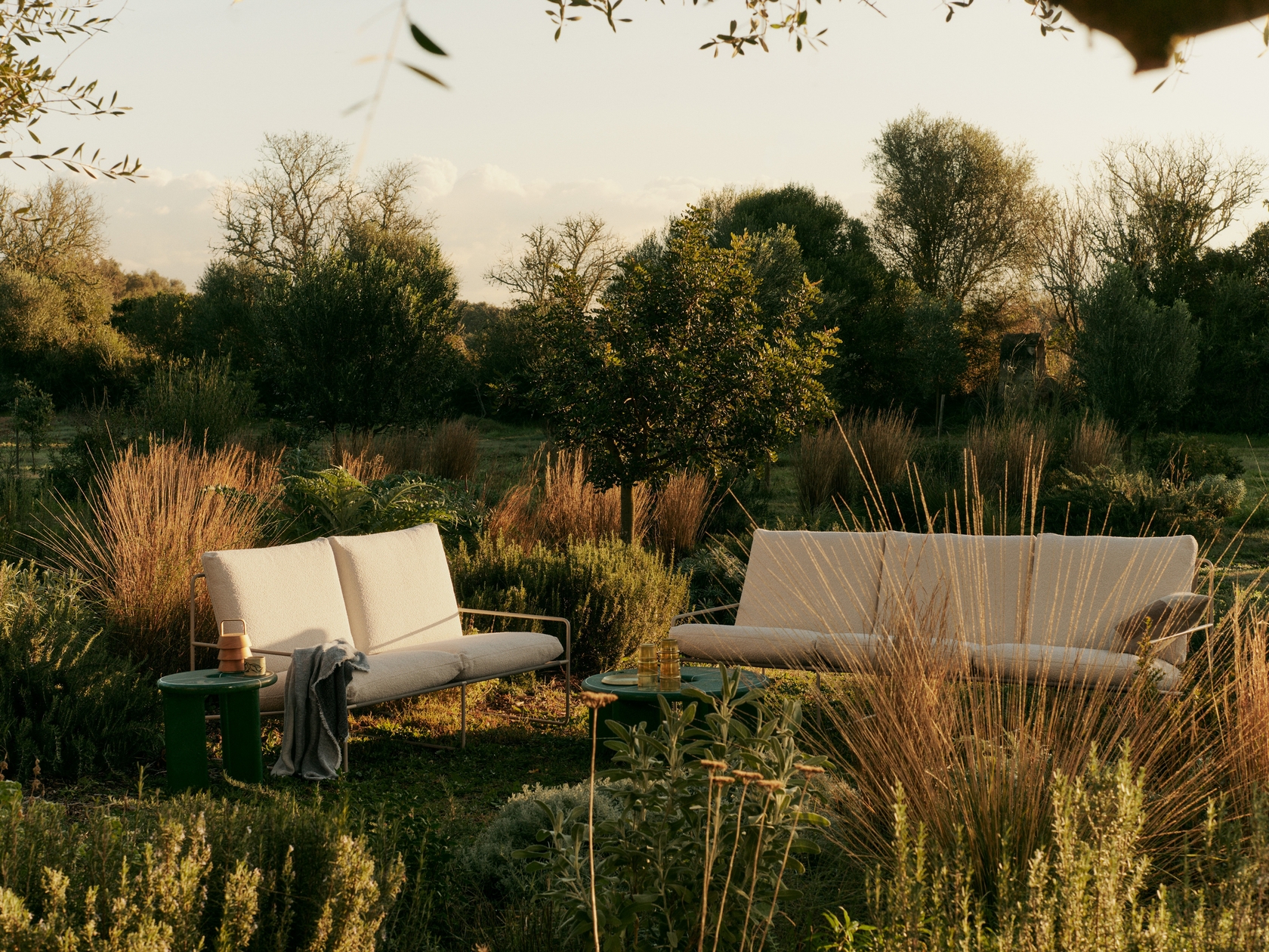 Desert Boucle 2 Seater Lounge Chair