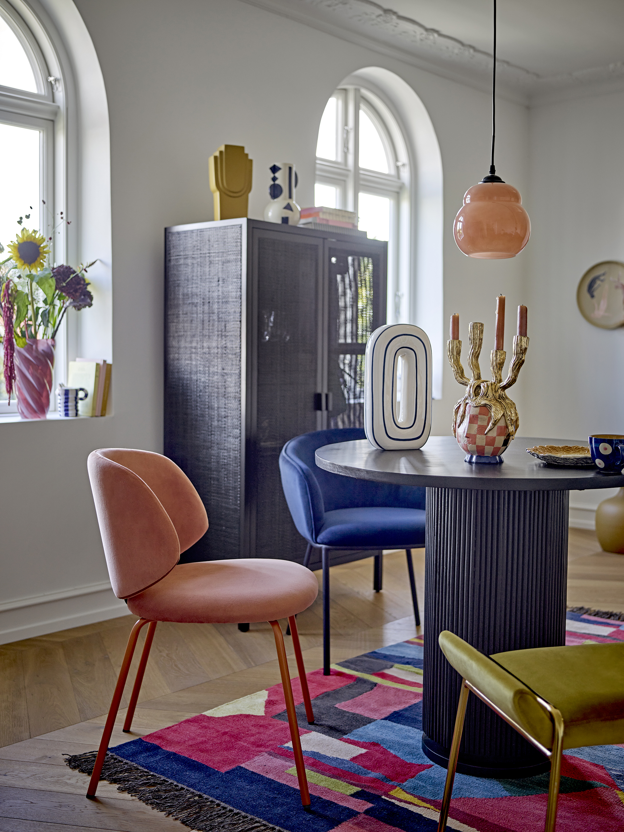 Medusa Polyresin Candle Holder - Gold