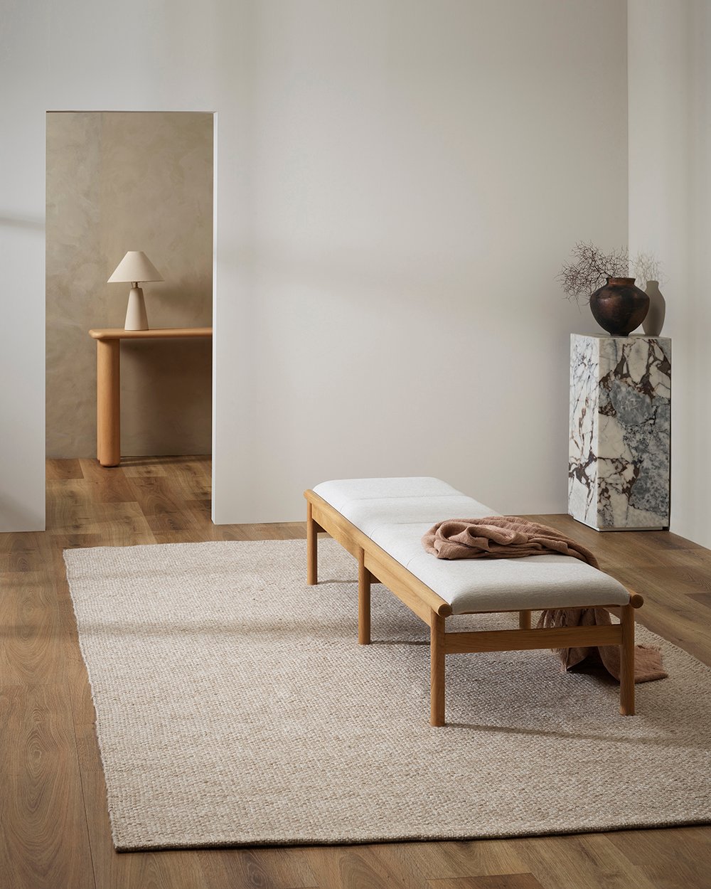 Burleigh Rug - 200x300cm - Oatmeal - Floor Stock