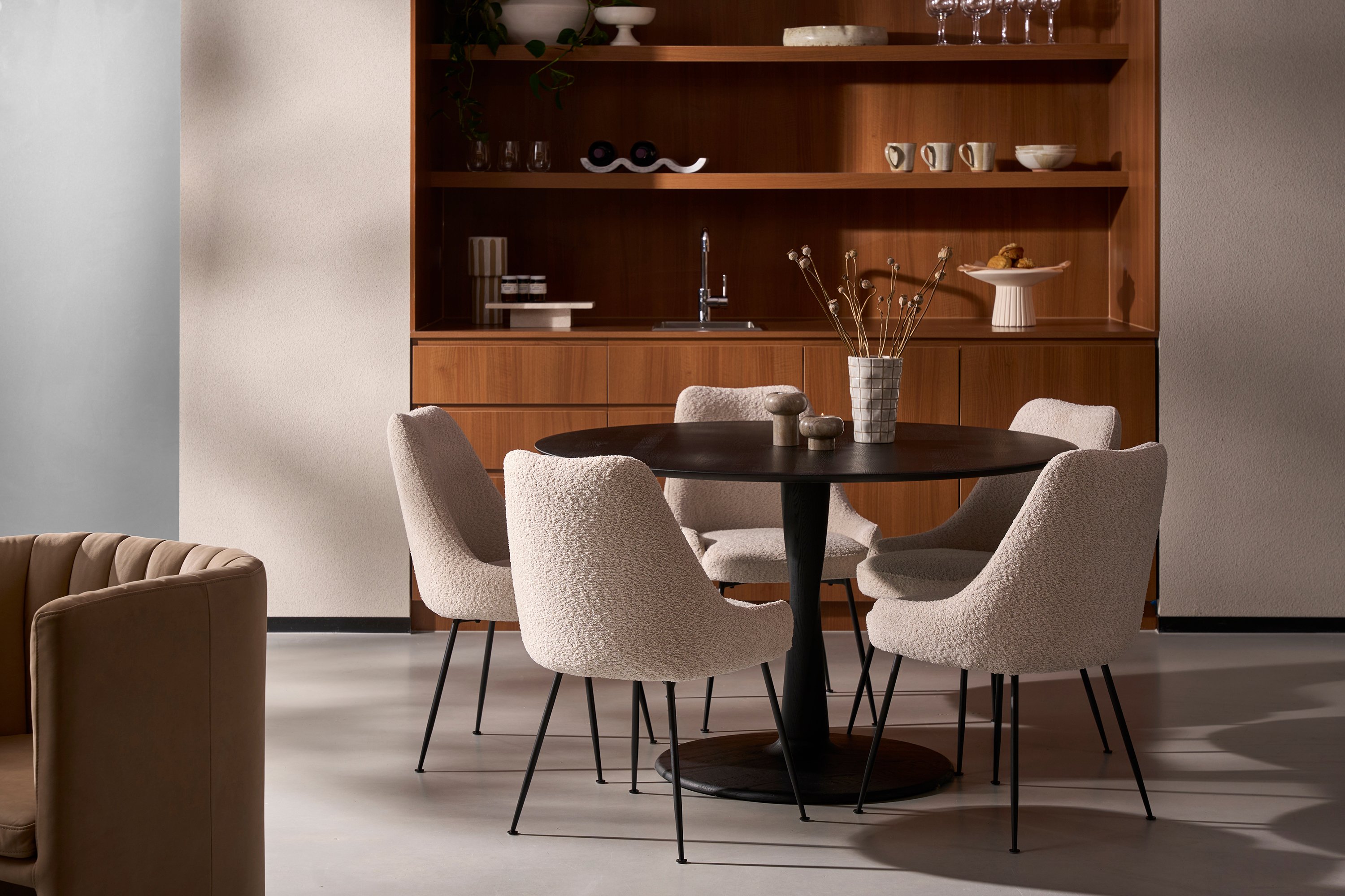 Ethnicraft Oak Torsion Dining Table - Black - 1270mm - Floor Stock