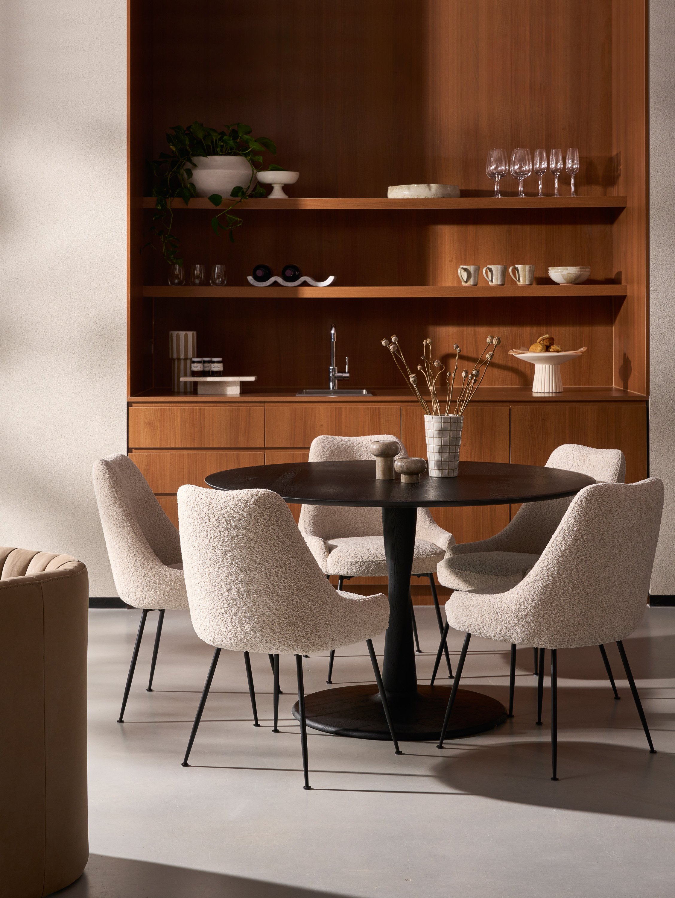 Ethnicraft Oak Torsion Dining Table - Black - 1270mm - Floor Stock