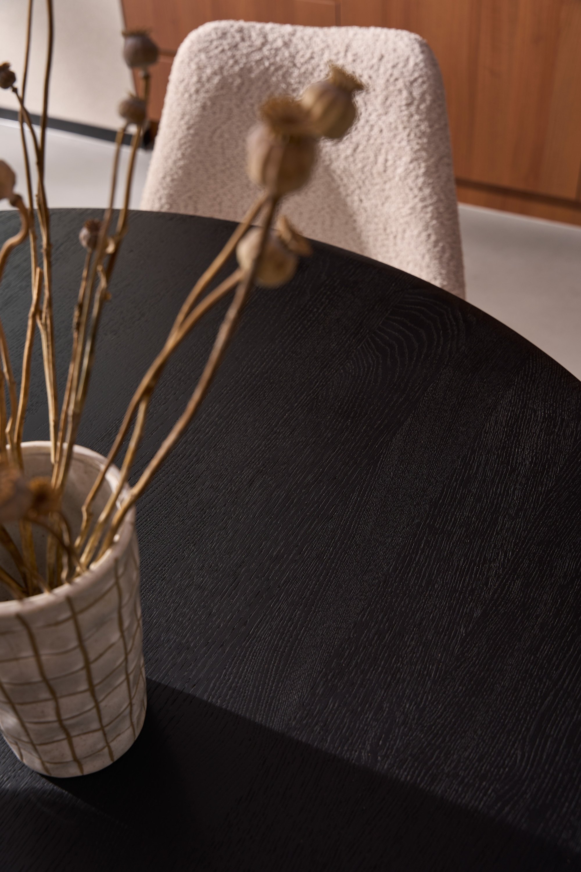 Ethnicraft Oak Torsion Dining Table - Black - 1270mm - Floor Stock