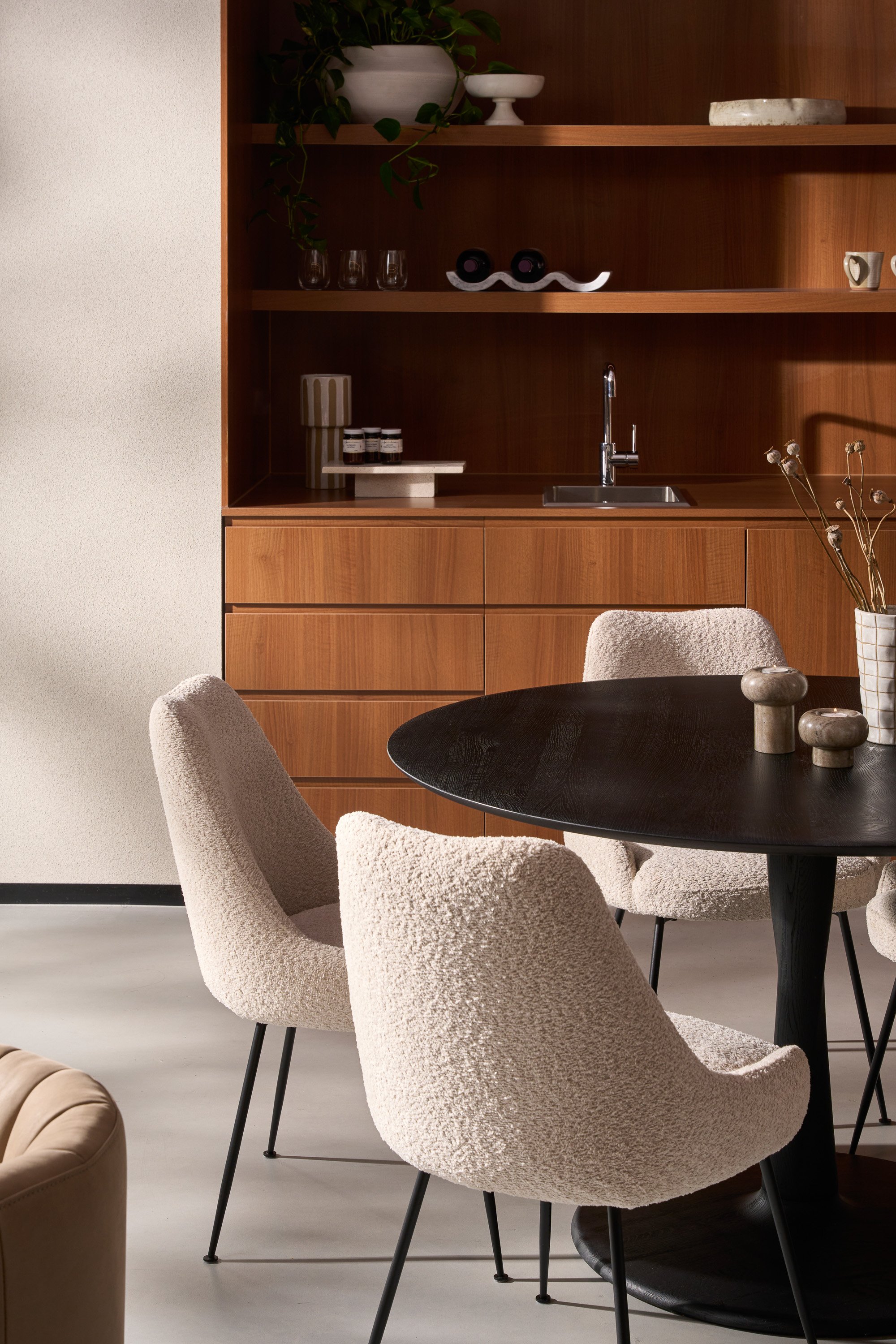 Ethnicraft Oak Torsion Dining Table - Black - 1270mm - Floor Stock