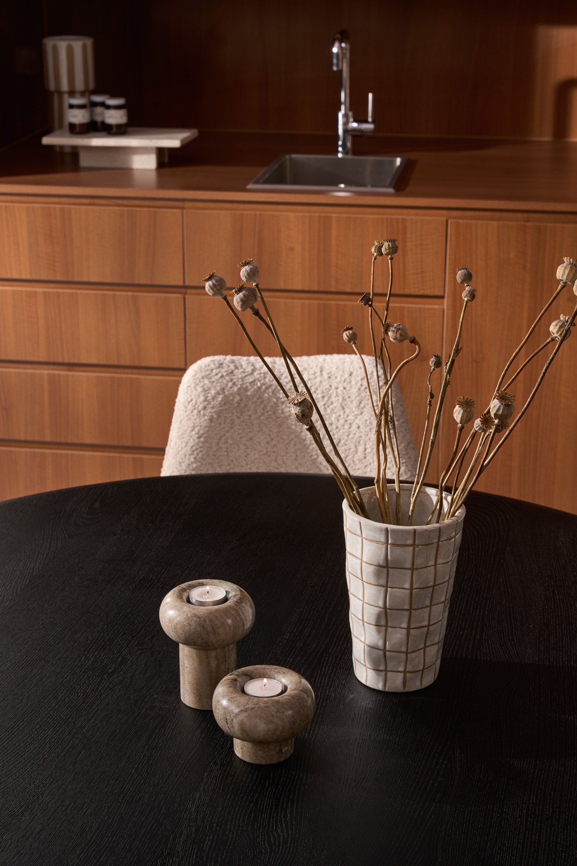 Ethnicraft Oak Torsion Dining Table - Black - 1270mm - Floor Stock