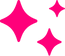 Three pink stars icon