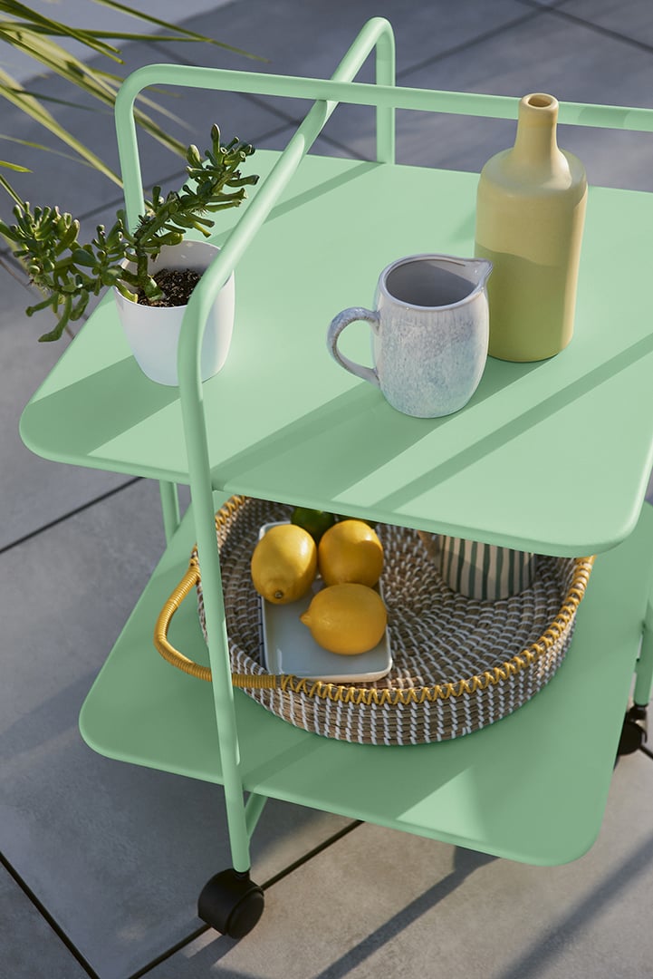 Fermob Alfred Side Table - Acapulco Blue - Floor Stock