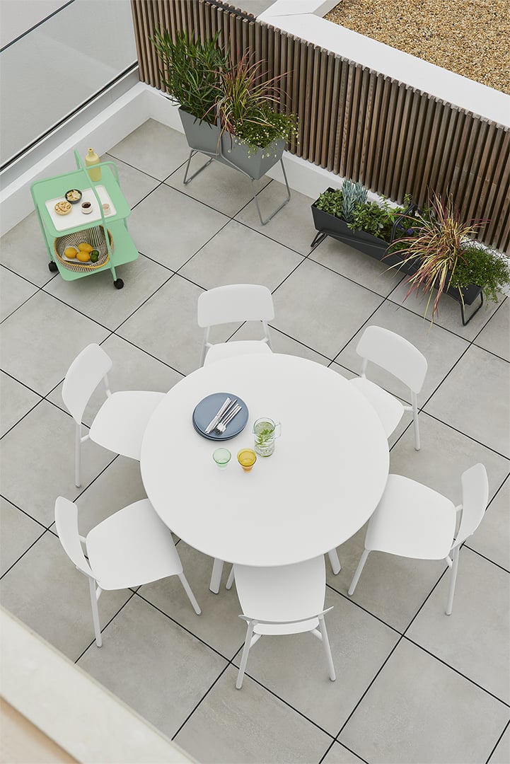 Fermob Alfred Side Table - Acapulco Blue - Floor Stock