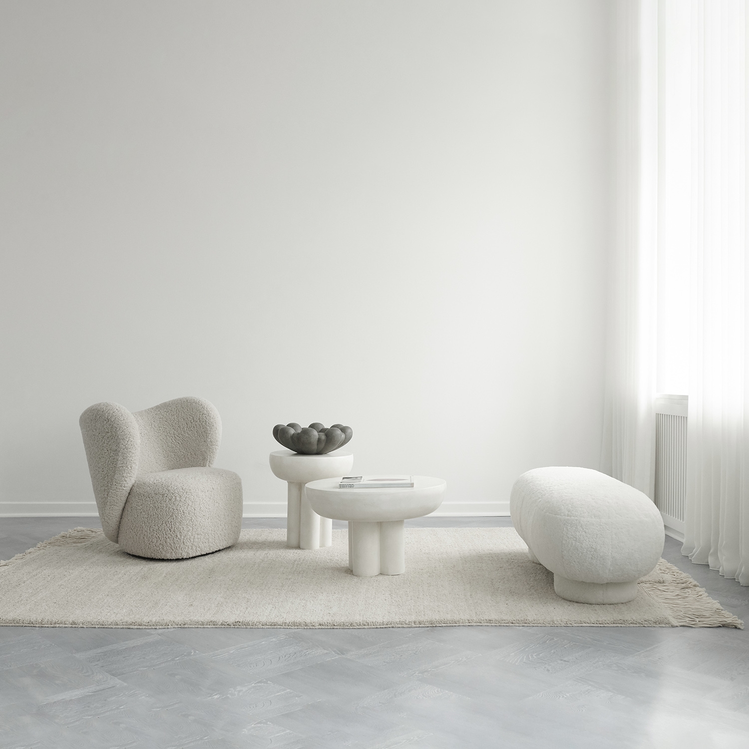 Crown Concrete Low Side Table