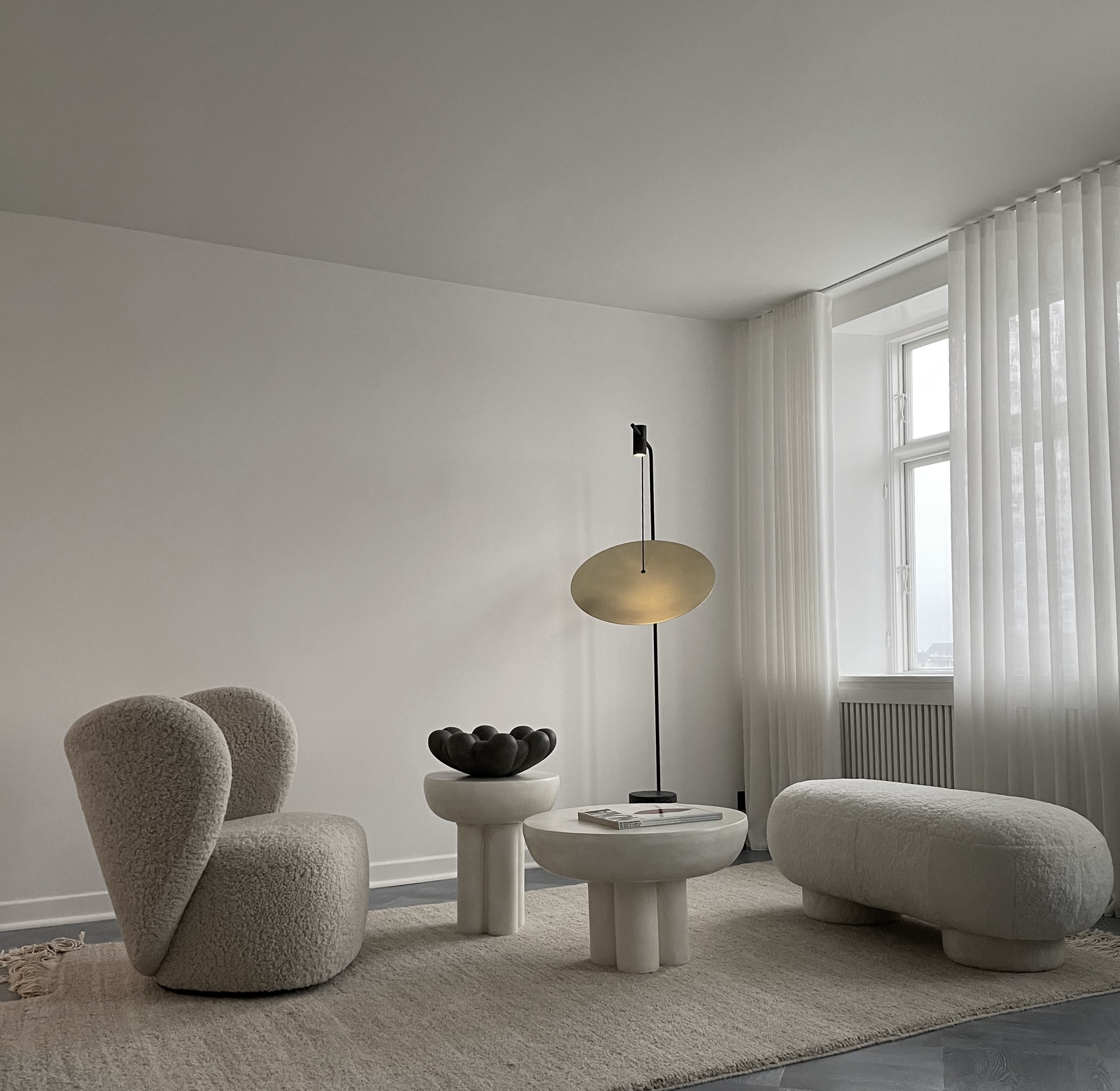 Crown Concrete Low Side Table