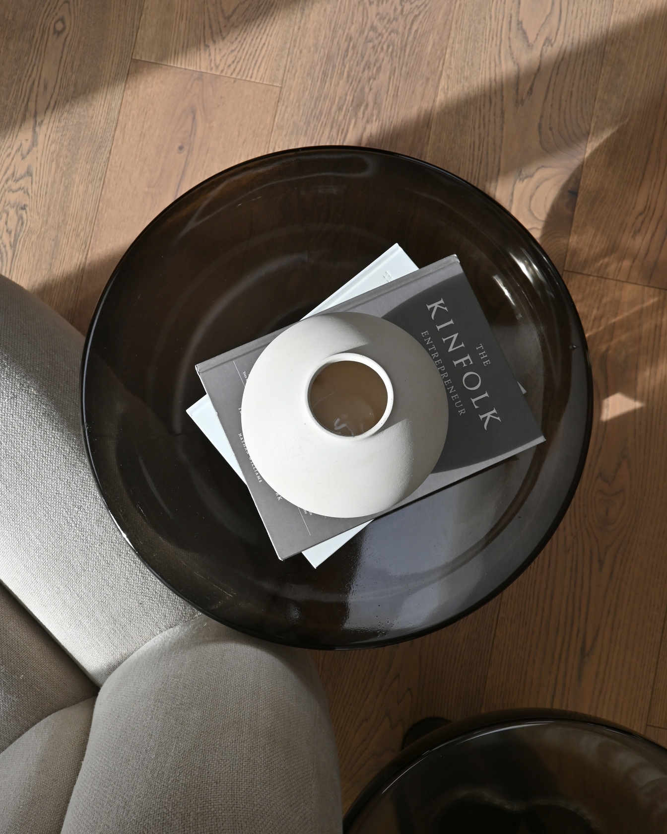 Crown Glass Low Side Table