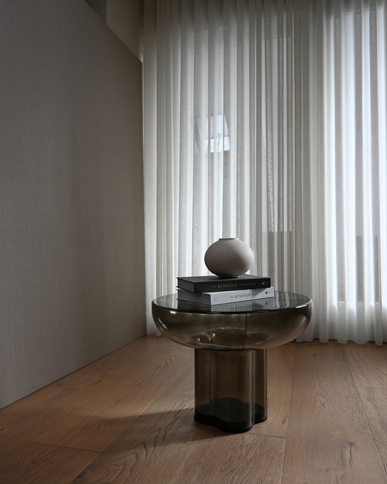 Crown Glass Low Side Table