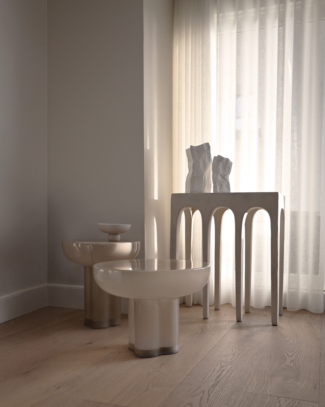 Crown Glass Low Side Table