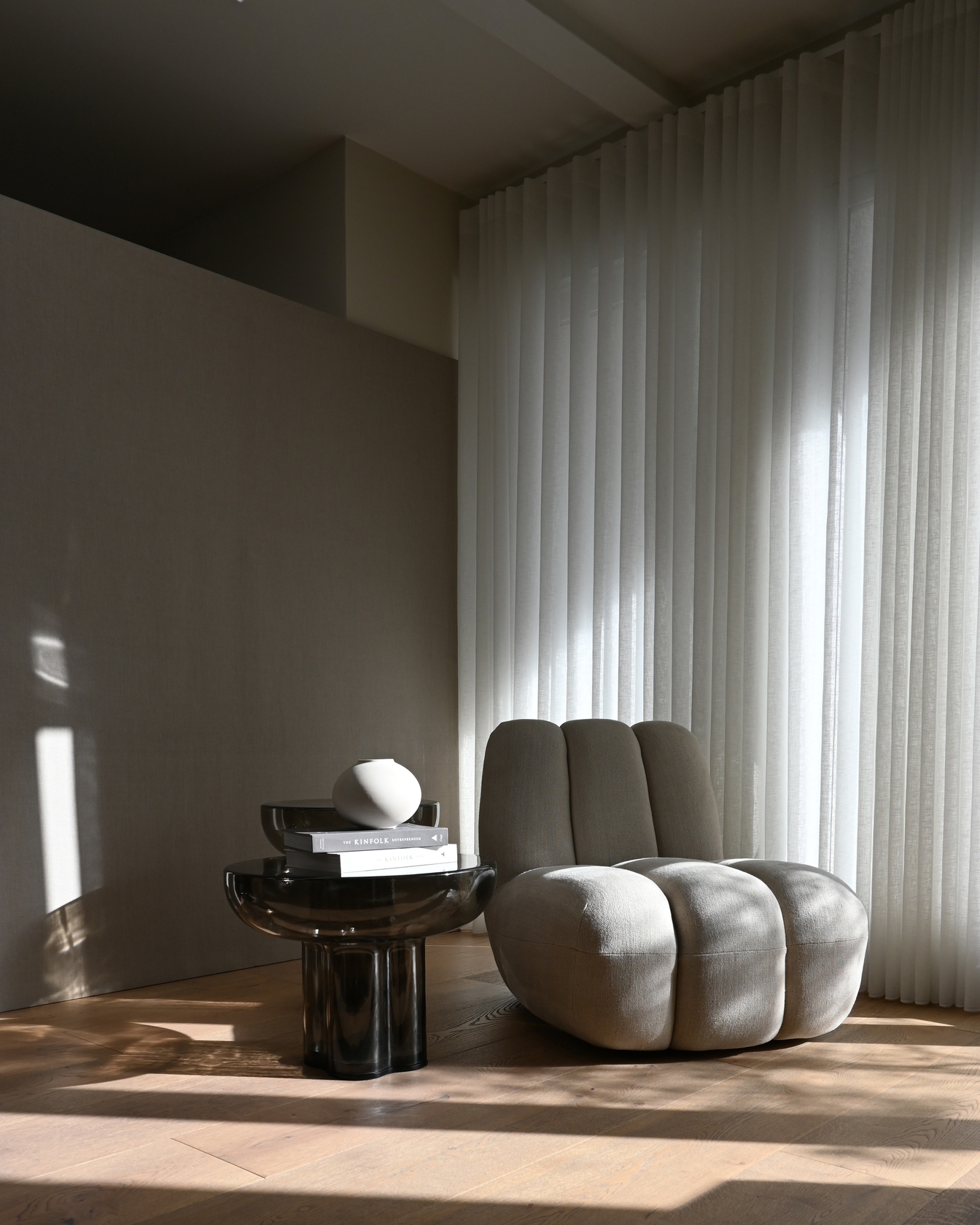 Crown Glass Low Side Table