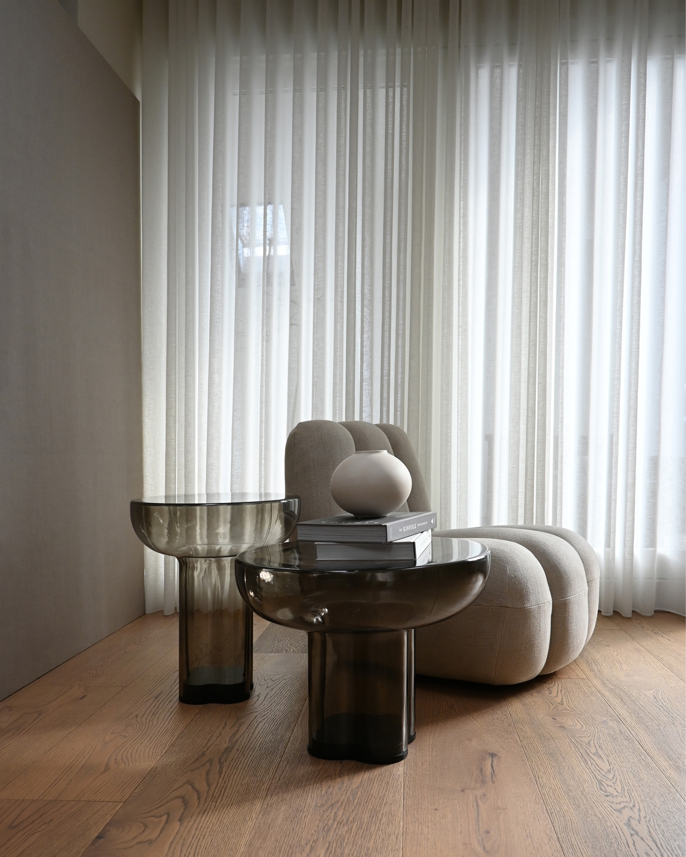 Crown Glass Low Side Table