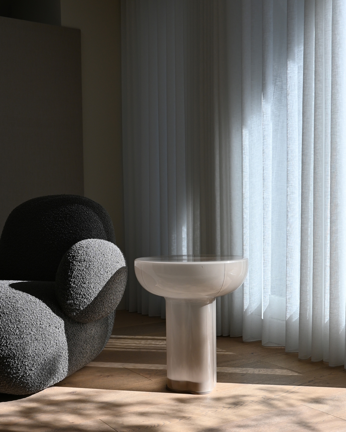 Crown Glass Low Side Table