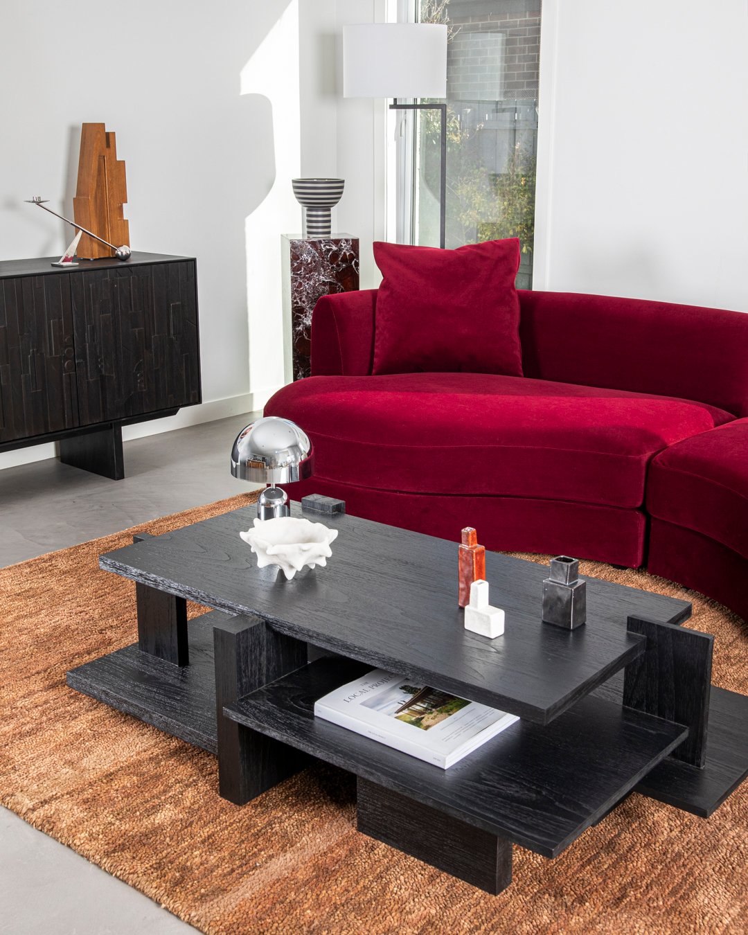Megan 3 Seater Sofa - Bordeaux - Floor Stock