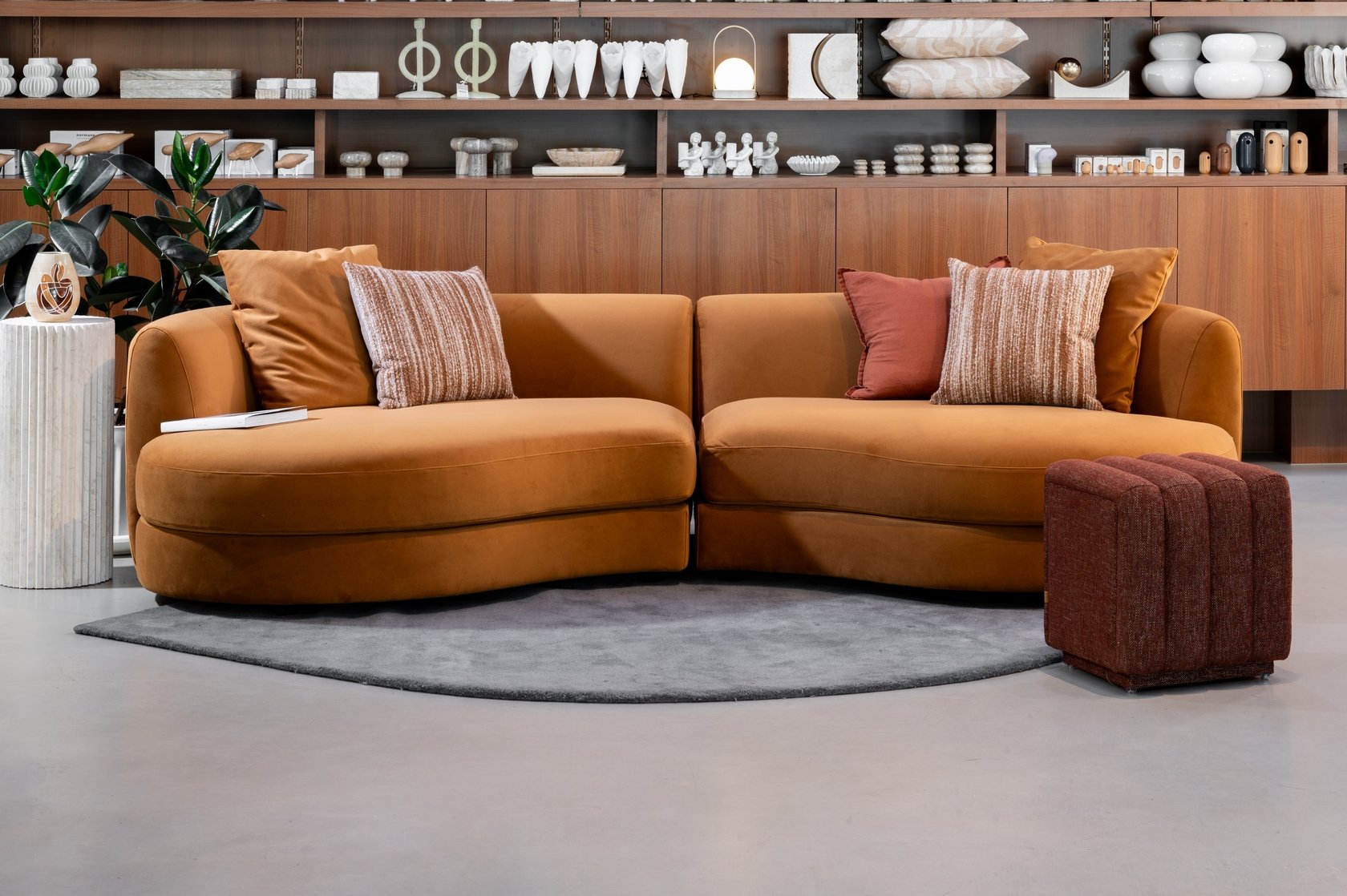 Megan 3 Seater Sofa - Bordeaux - Floor Stock