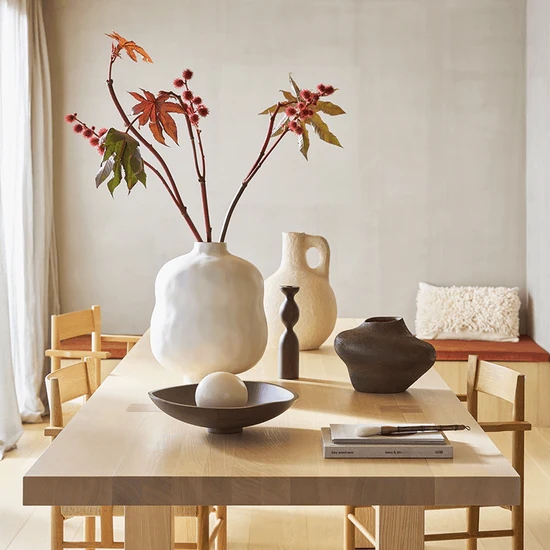 Mason Stoneware Vase - Brown