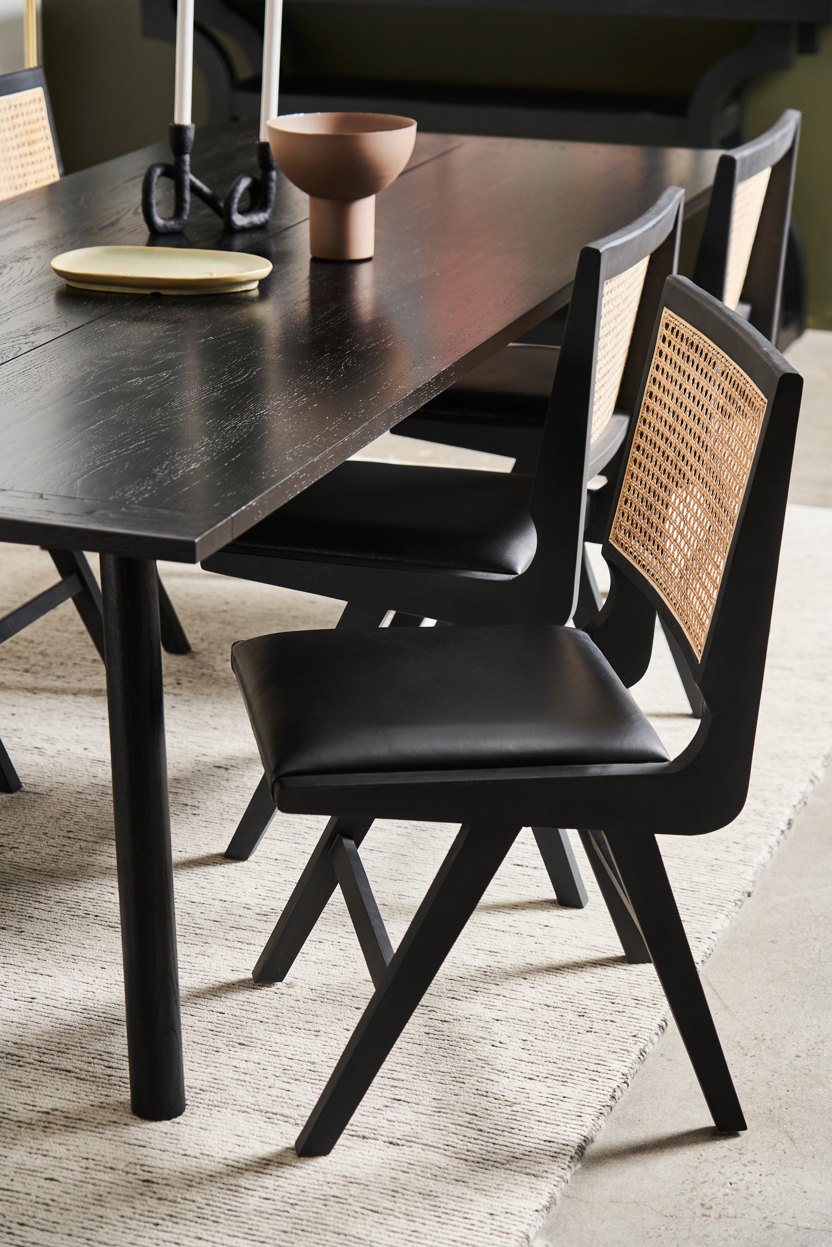 Coco Dining Table - 2400mm - Black - Floor Stock