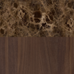 Lacquered Walnut/Emperador
