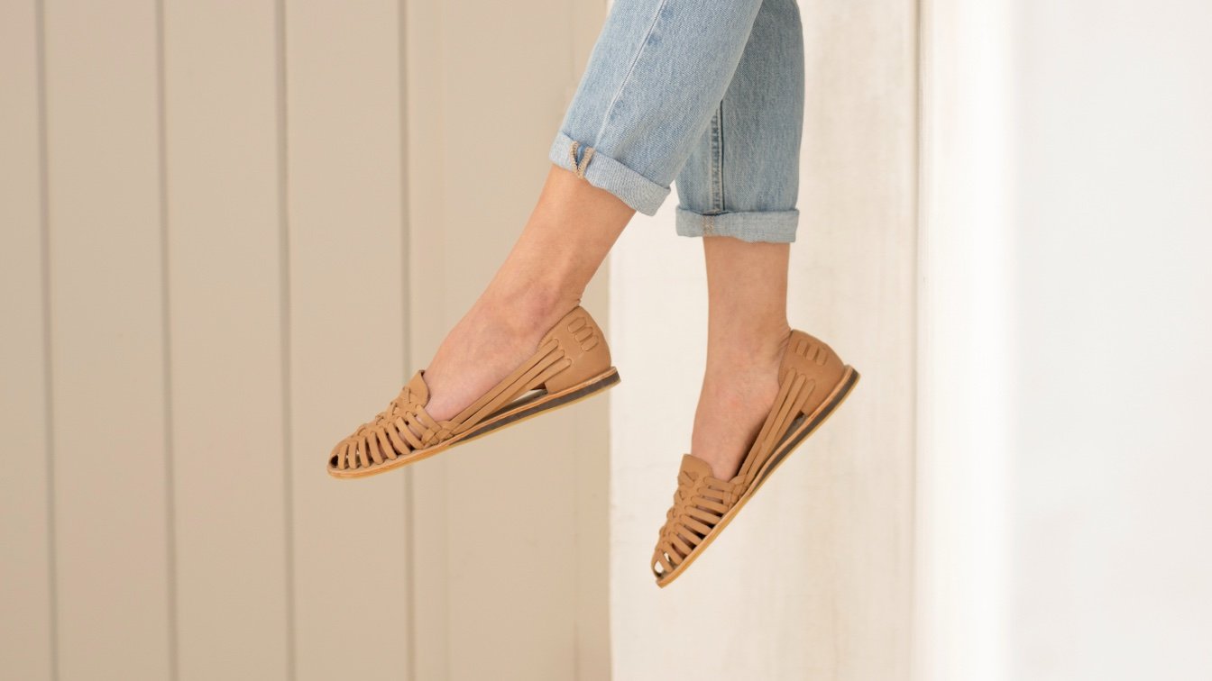 Nisolo Women's Huarache Sandal Linen Suede