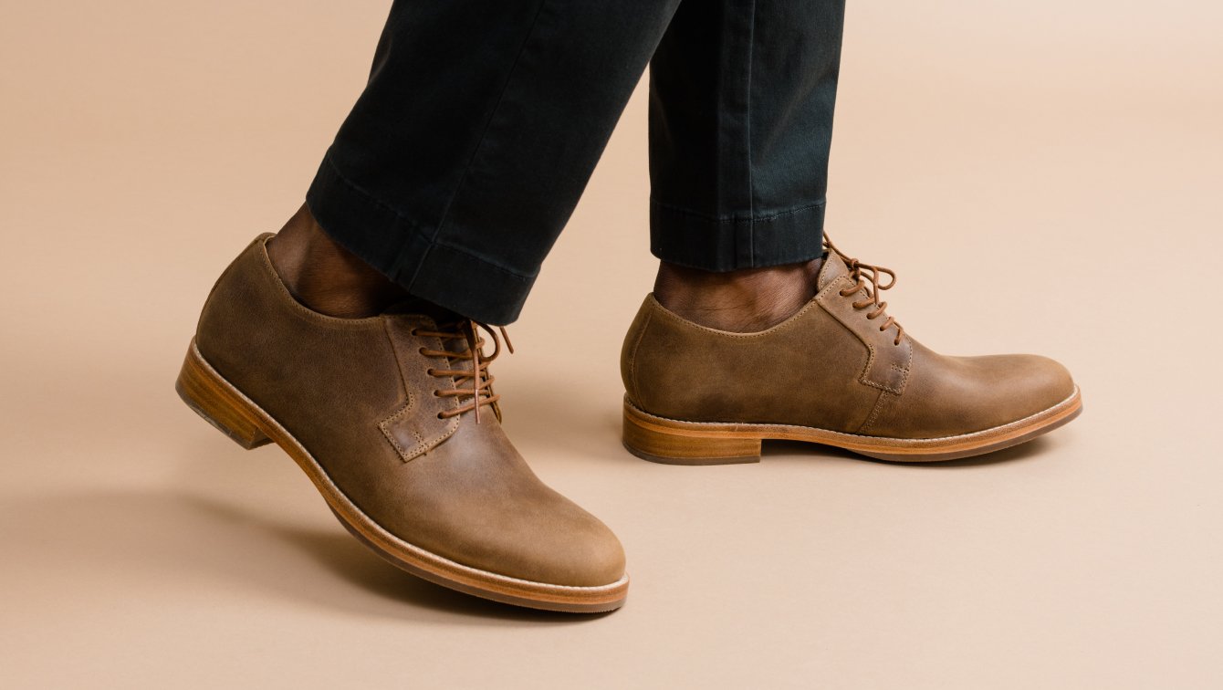 Nisolo Rey Everyday Derby Lug British Tan