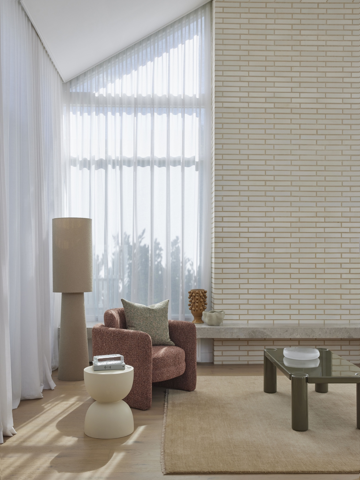 Rowe Boucle Floor Lamp