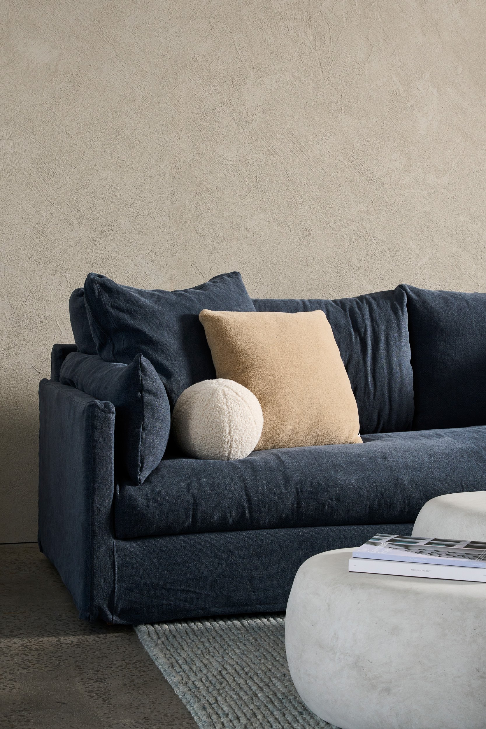 Island 3.5 Seater Sofa - Ivory-Summer 002 - Floor Stock