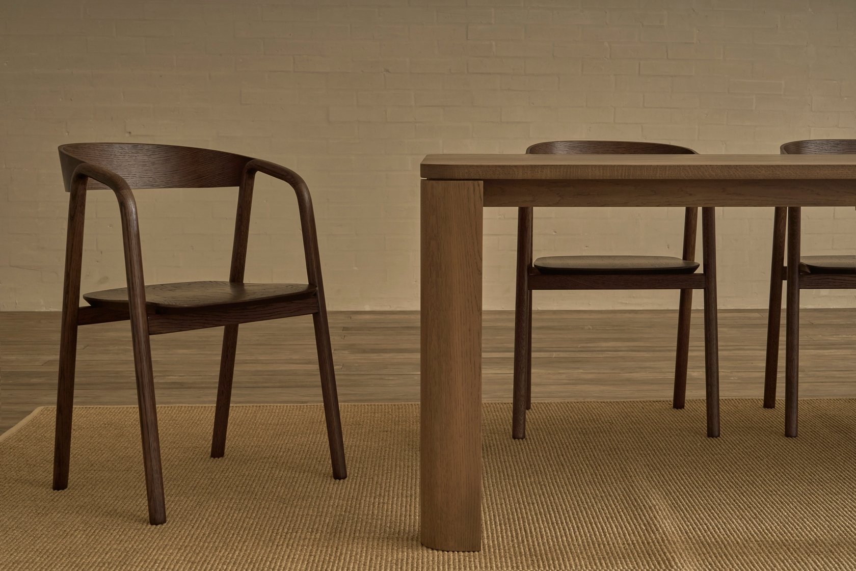 Inlay Dining Chair - Black Oak - Set of 4 - Floor Stock