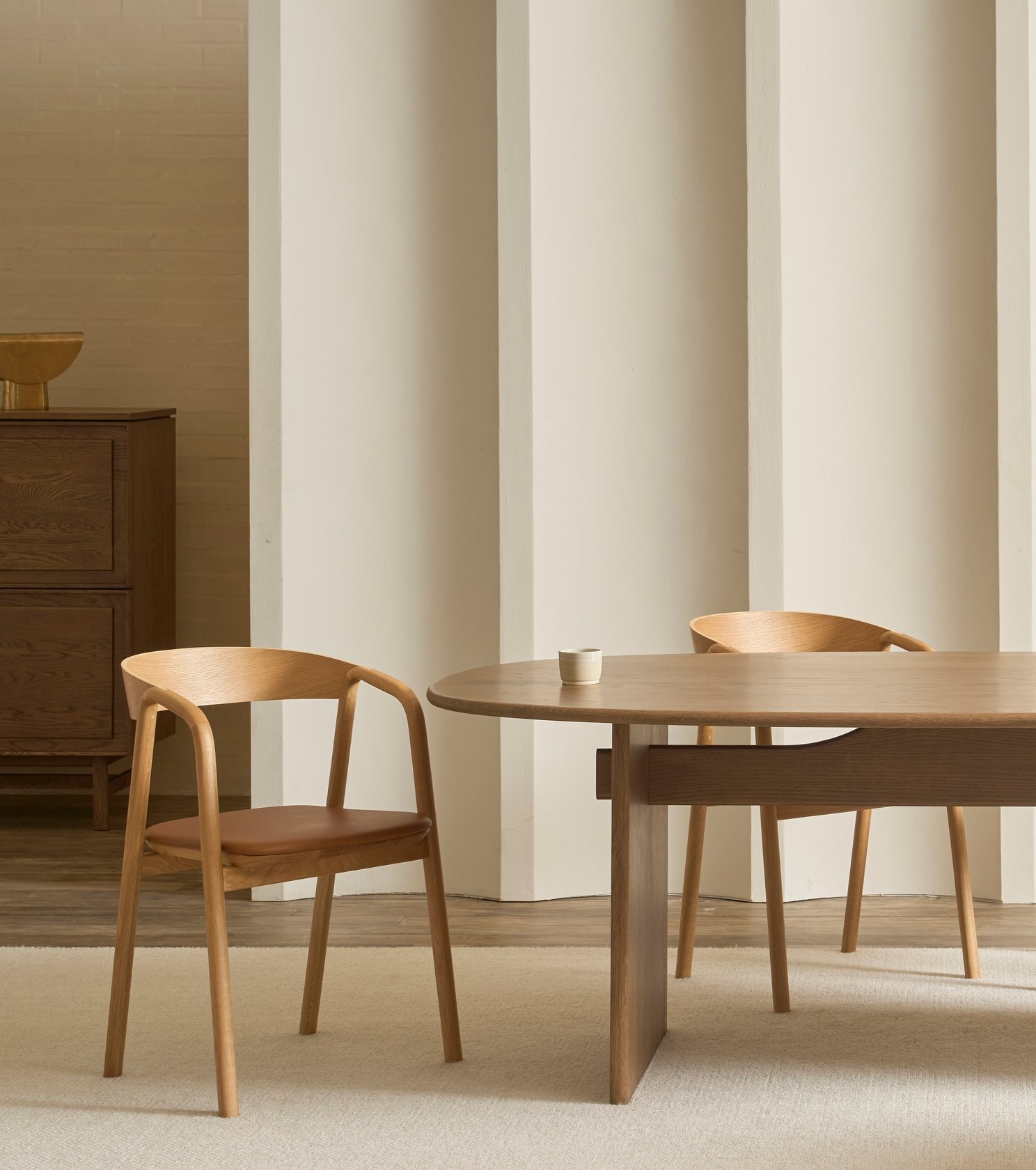 Inlay Dining Chair - Black Oak - Set of 4 - Floor Stock