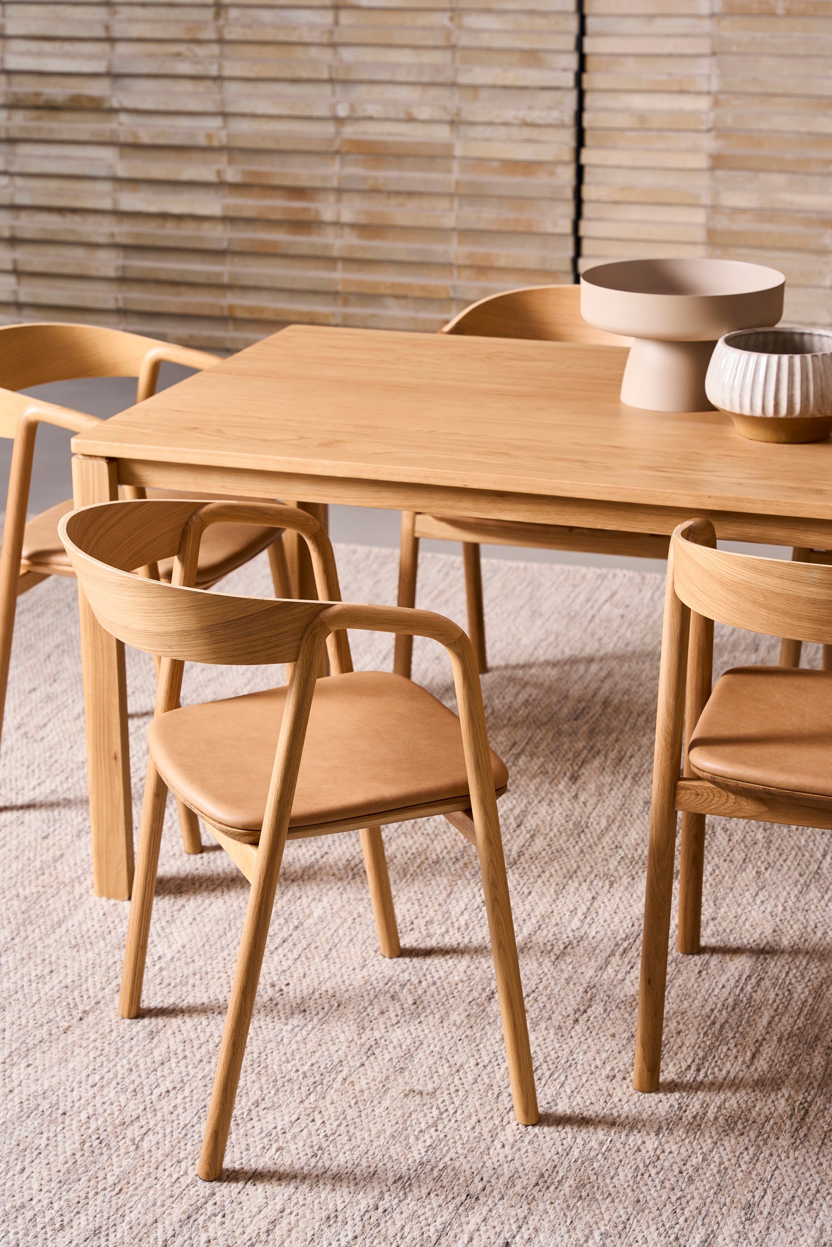 Inlay Dining Chair - Black Oak - Set of 4 - Floor Stock