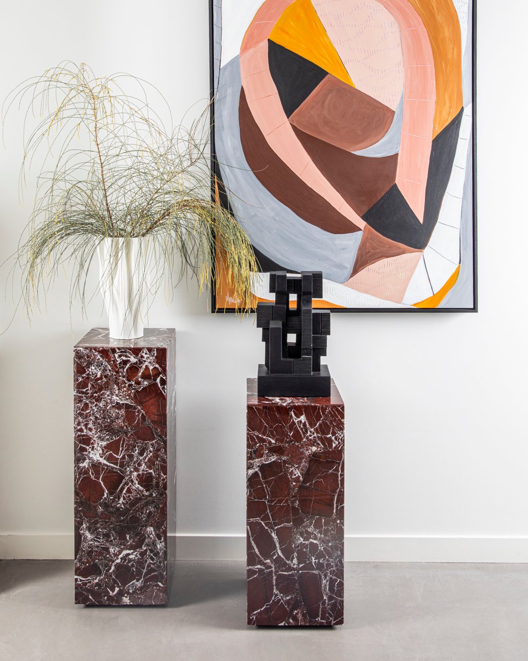 Cube Pedestal - Tall - Ice Jade - Floor Stock