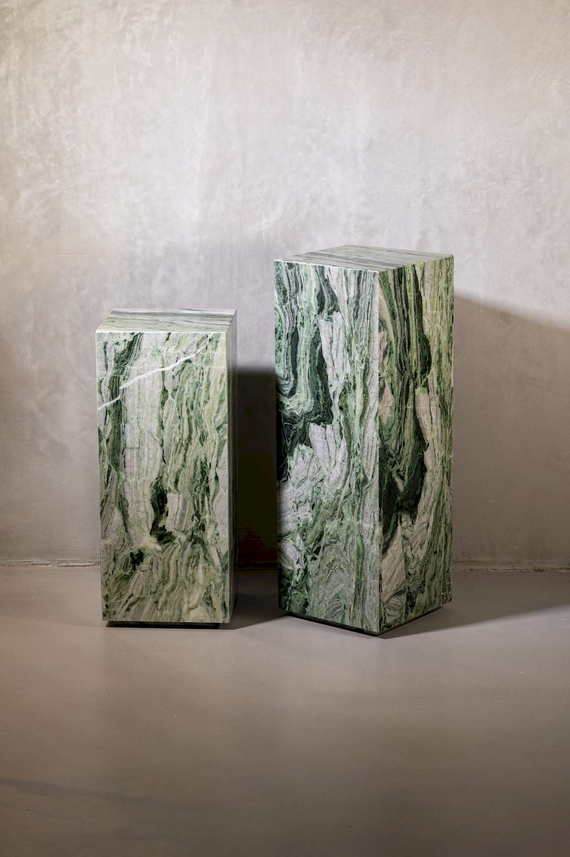 Cube Pedestal - Tall - Ice Jade - Floor Stock