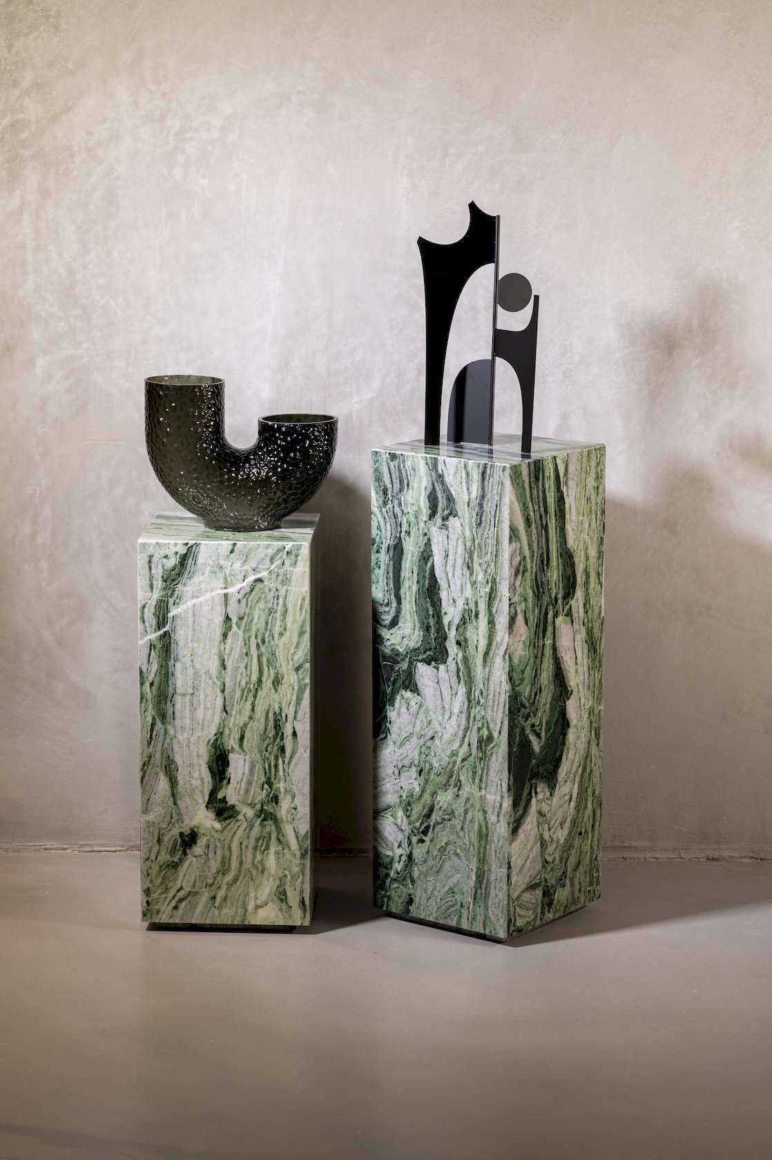 Cube Pedestal - Tall - Ice Jade - Floor Stock