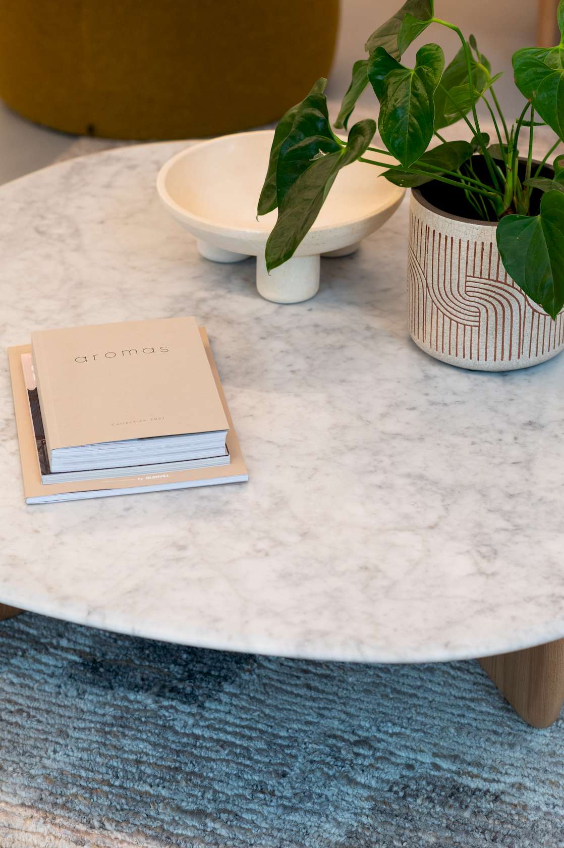Eden Marble Coffee Table - 1200mm - Bianco Carrara Marble - Light Oak - Floor Stock