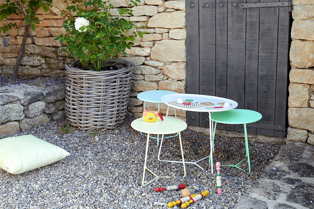 Fermob Cocotte Tray Table - Clay Grey - Floor Stock