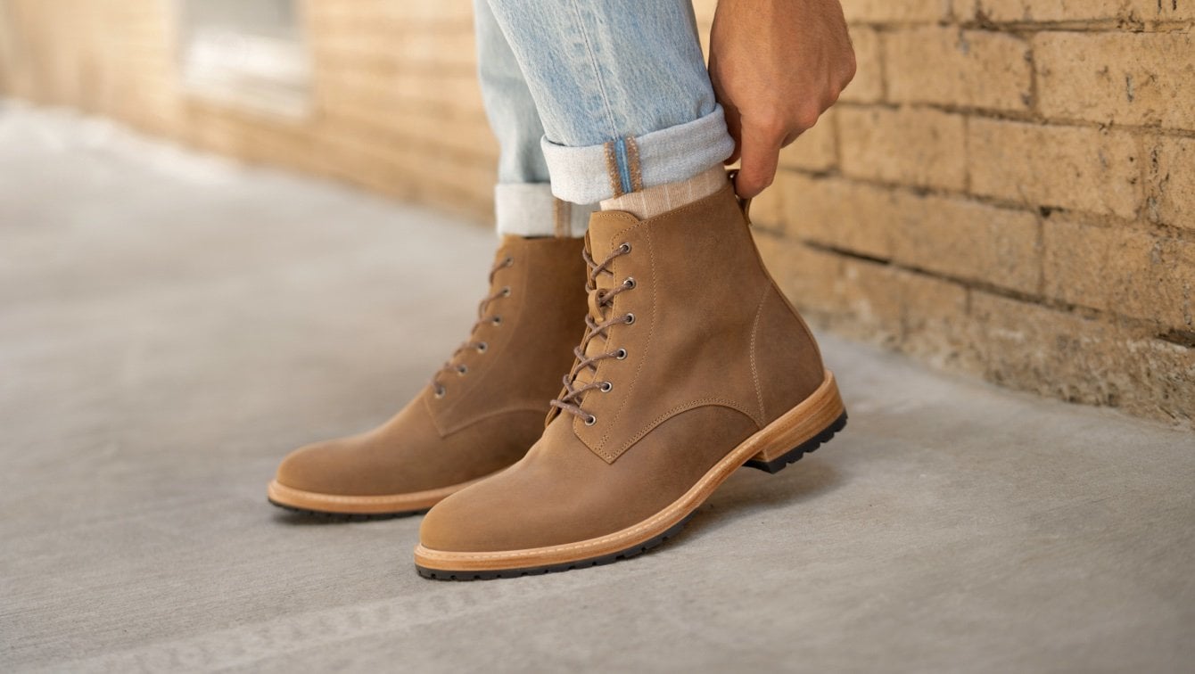 Nisolo Martin All-Weather Cap Toe Black