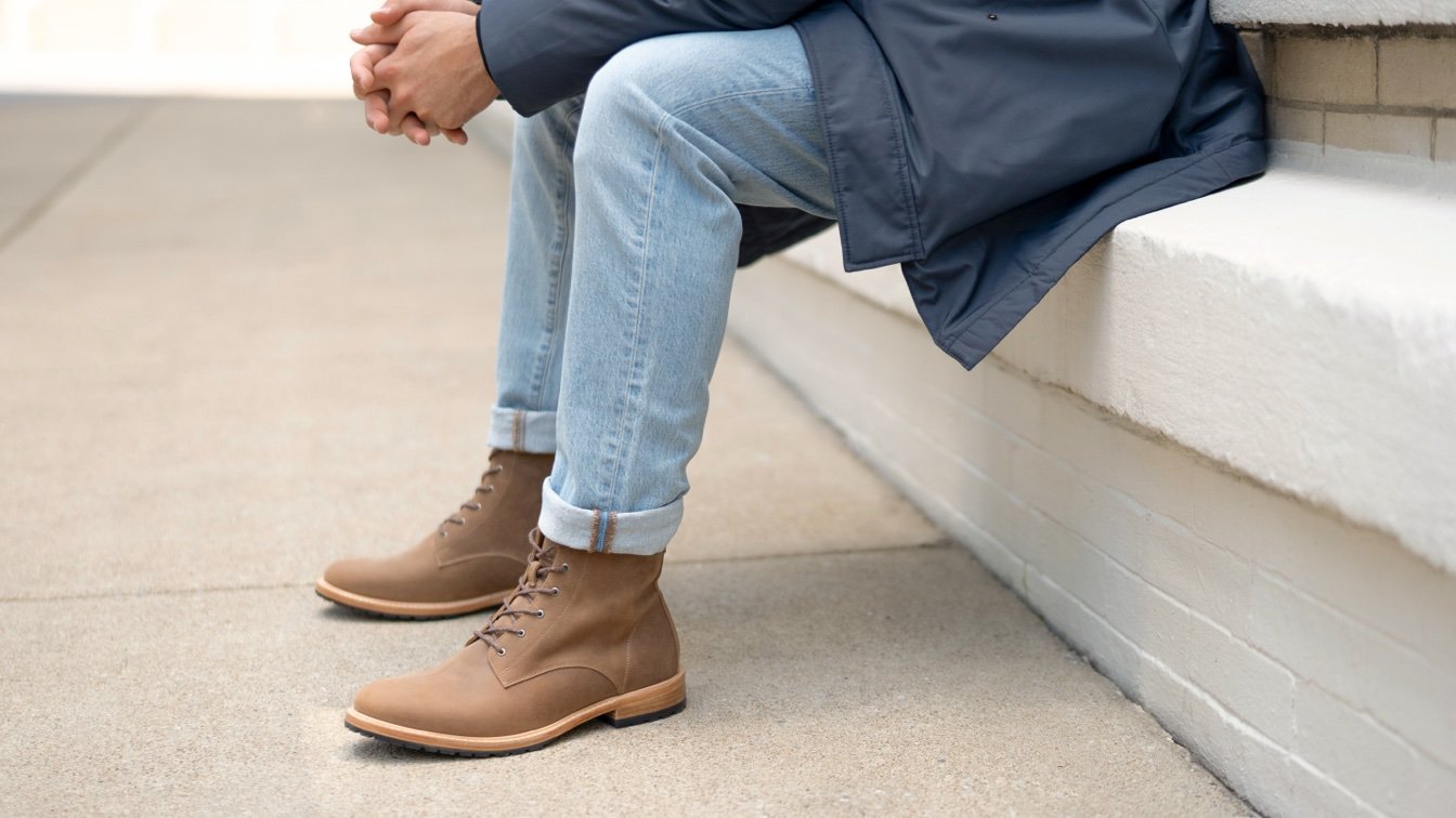 Nisolo Martin All-Weather Cap Toe Black