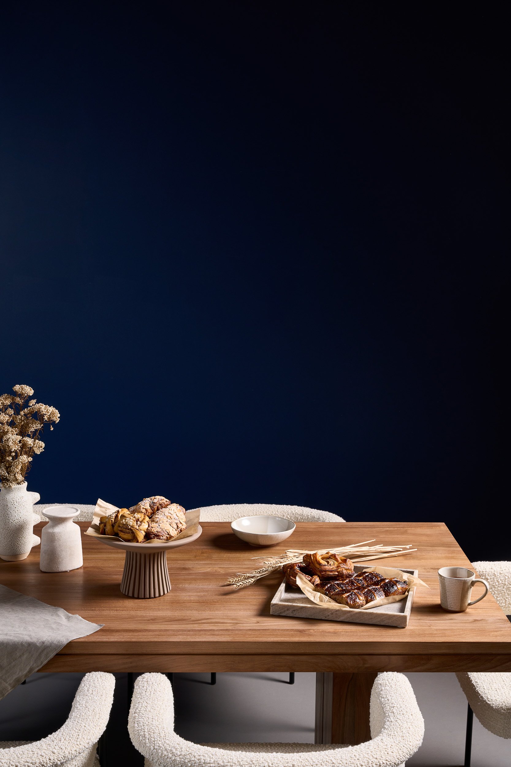 Aria Arm Chair - Mocha - Set of 8 - Floor Stock