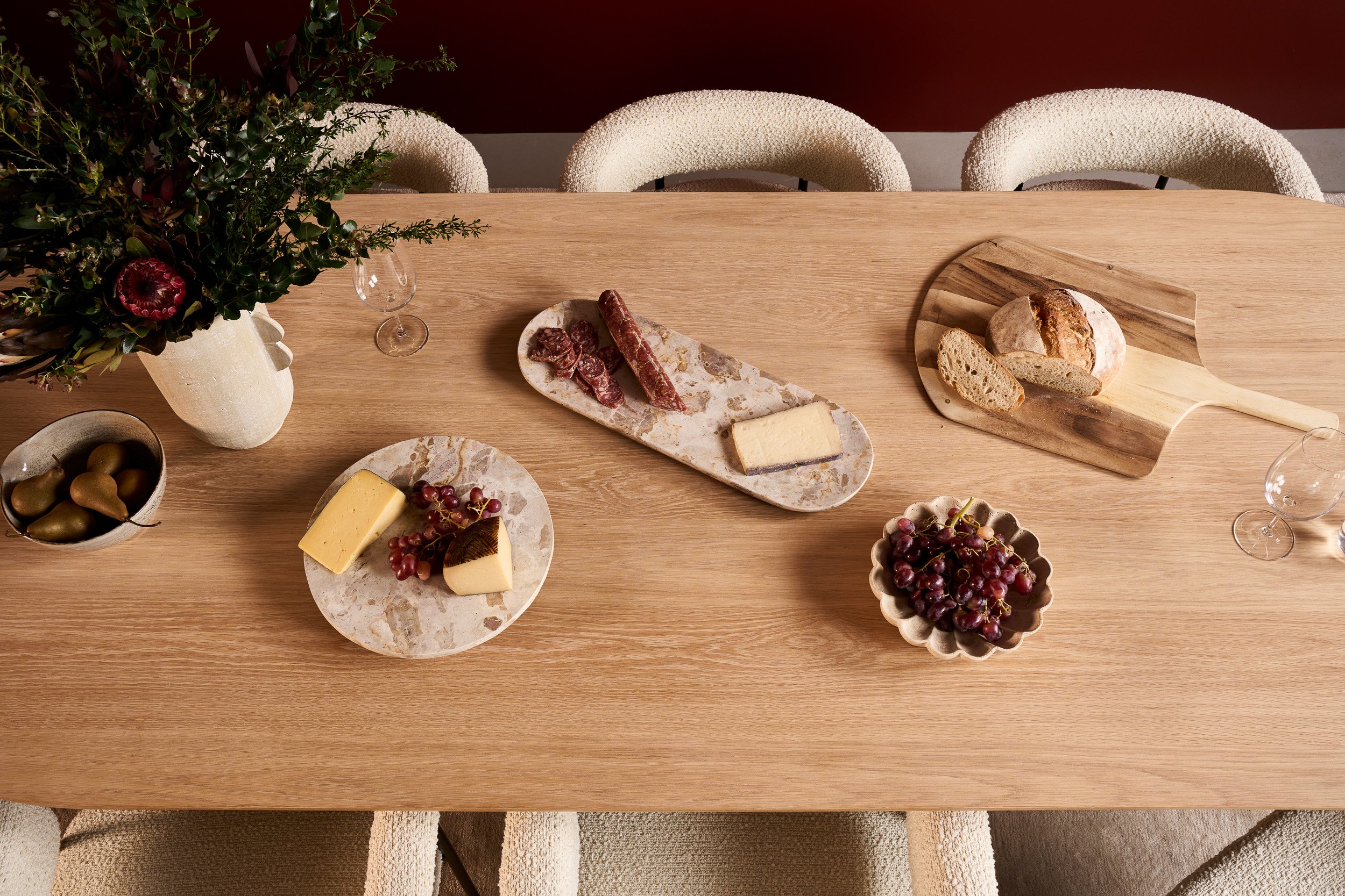 Aria Arm Chair - Mocha - Set of 8 - Floor Stock